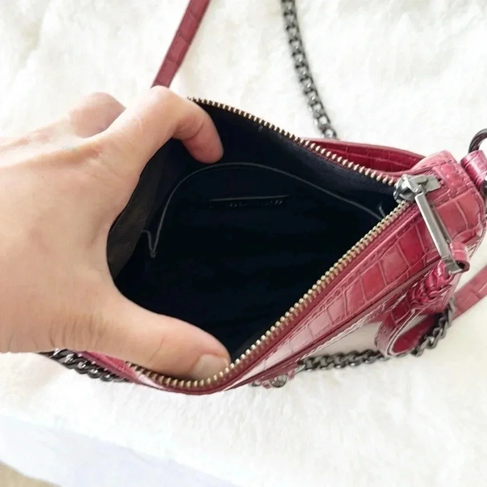 Rebecca Minkoff Mini MAC Crossbody Cardinal cranberry red